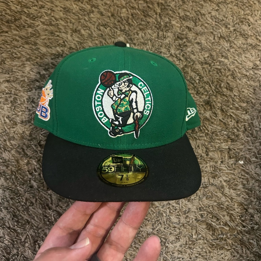 NEW ERA 59FIFTY BOSTON CELTICS HAT CLUB CROWN PATCH HAT